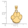 Black Bow Jewelry 14k Yellow Gold Auburn Tigers NCAA Small Pendant - 2 of 3