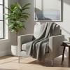 Decorative Cotton Throw Mini Box Blue Texture – 46x67" by Manual Woodworkers and Weavers - 2 of 3