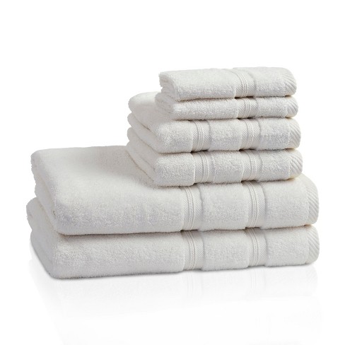 Superior 8pc Soft Zero Twist Cotton Ribbed Plush Towel Set 