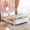 Full Size Wood Platform Bed with Rails for Girls and Boys - 2 of 4
