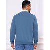 INSPIRE CHIC Men's Contrast Collared Long Sleeves Pullover Polo Sweatshirt - 3 of 4