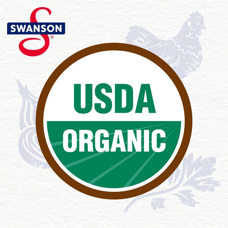 Swanson 100% Natural Gluten Free Organic Low Sodium Free Range Chicken Broth - 32 fl oz, 6 of 15
