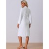 cheibear Women's Durable Luxury Lightweight Spa Resort & Hotel Bathrobe - 3 of 4