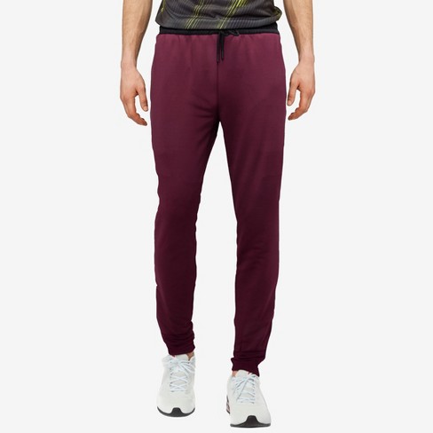 Cultura Men's Tech Fleece Jogger In Oxblood/black Size Small : Target