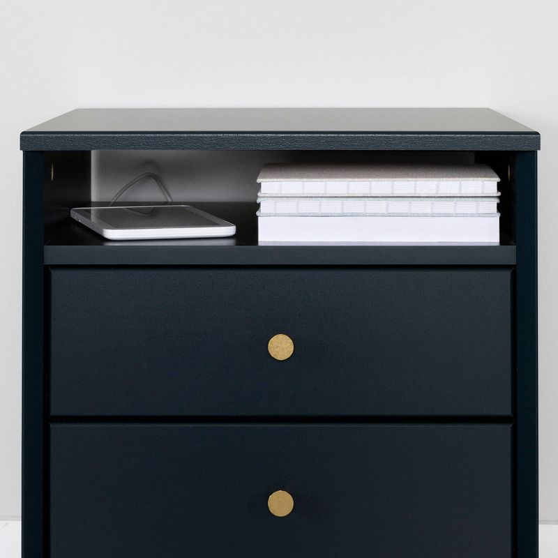 Dylane 2-Drawer Nightstand Navy - South Shore, 6 of 13