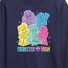Boys' - Monster High - Pastel Character Group Long Sleeve Graphic T-Shirt - 2 of 4