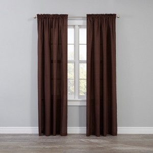 BrylaneHome BH Studio Microfiber Rod-Pocket Panel - 1 of 4