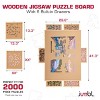 Jumbl 2000-Piece Puzzle Board with Drawers, Lazy Susan & Cover - Rotating Wooden Jigsaw Puzzle Table - 2 of 4
