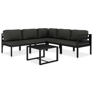 vidaXL Garden Lounge Set Anthracite - 1 of 4
