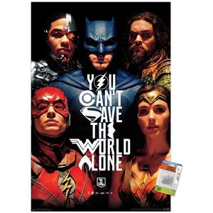 Trends International DC Comics Movie - Justice League - Save The World Unframed Wall Poster Prints - 1 of 4