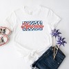 Simply Sage Market Women's Checkered America Short Sleeve Graphic Tee - 2 of 2