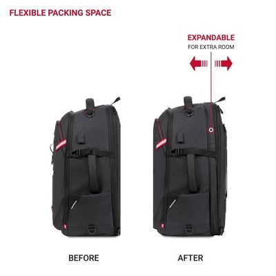 Рюкзаки SWISSGEAR Core Travel 22" Backpack - Charcoal Gray — фото 5