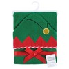 Hudson Baby Unisex Baby Cotton Animal Face Hooded Towel, Elf, One Size - 2 of 2