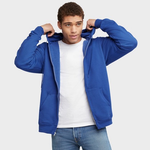 Hanes Ultimate Men s Full zip Hoodie Deep Royal 2xl Target