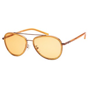 Tory Burch TY 6089 1902/7 Womens Aviator Sunglasses Transparent Orange 57mm - 1 of 2