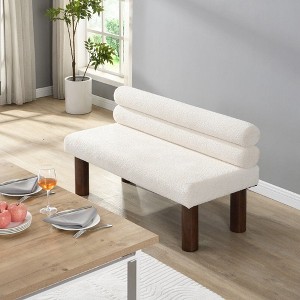 NicBex Upholstered Bench,51.5 inch Dining Bench with Rubber Wood Legs,Modern Ottoman for Living Room,Entryway,Kitchen - 1 of 4