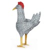 Slickblue Lighted Christmas Rooster, 50 LED Pre-Lit Outdoor Decoration, Plush Holiday Ornament, White, 2FT - 3 of 4