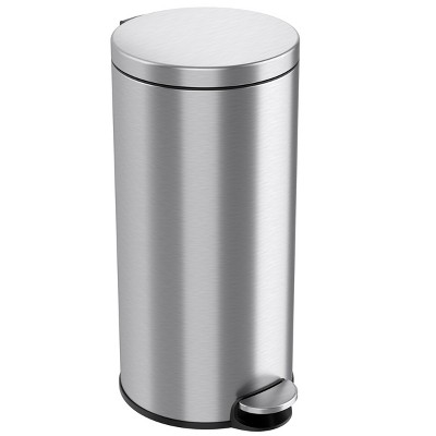 Itouchless Step Pedal Kitchen Trash Can With Absorbx Odor Filter 13 Gallon  Rectangular Stainless Steel : Target