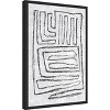 Amanti Art Black and White Runes II by Jennifer Goldberger Canvas Wall Art Print Framed 16 x 23-in. - image 3 of 4