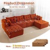 MAXYOYO Modular Sectional Sofa Couch, Sleeper Chair Modern Boneless Couch for Living Room, No Assembly Required - 2 of 4
