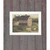 Stone Barn By Pam Britton, Ready to Hang Framed Print, White Frame - 2 of 3