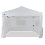 Z Shade Venture 12 x 10 Foot Lawn Garden Event Outdoor Pop Up Canopy Gazebo Portable Shelter Tent with Walls and Windows, White