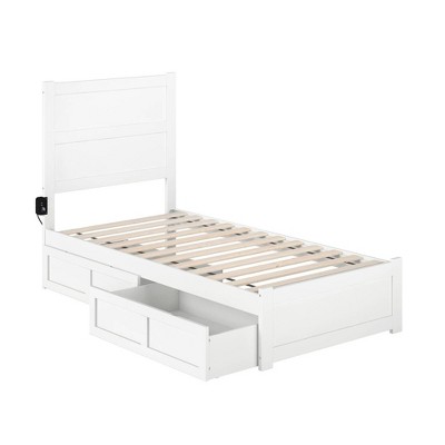 Noho Bed with Footboard and 2 Drawers - AFI