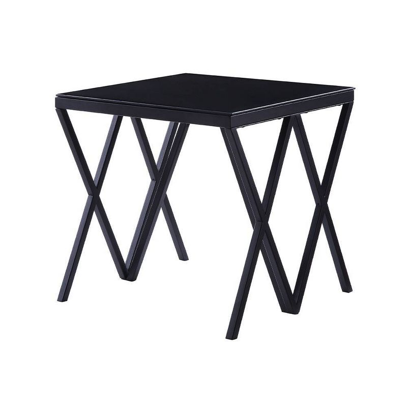 Magenta 22&#34; Accent Tables Black and Glass - Acme Furniture, 3 of 10