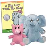 YOTTOY Elephant & Piggie Plush Toy Set & A Big Guy Took My Ball Hardcover Book Set