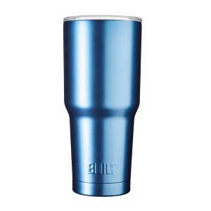 Built 30Oz Double Wall Stainless Steel Tumbler, Metallic Harbor Blue - 1 of 4