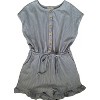 Girl's Buttoned Stripe Knit Romper - Hayden LA - 3 of 3