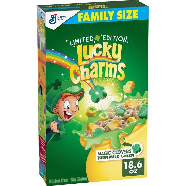 Lucky Charms Saint Patrick's Day Family Size Breakfast Cereal - 18.6 oz