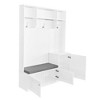 Lycvki Modern Hall Tree with Shoe Cabinet and Bench, Coat Rack - 3 of 4
