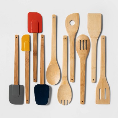 10pc Wood and Silicone Tool Set - Room Essentials™
