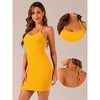 Allegra K Women's Halter Sleeveless Shiny Metallic Dots Party Pencil Dresses - 2 of 4