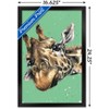 Trends International Snowtap - Giraffe Photobomb Framed Wall Poster Prints - 3 of 4