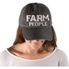 Pavilion Gift Company - Farm People - Dark Gray Adjustable Hat - Hats - 4 of 4