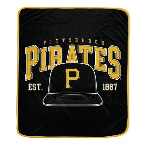 MLB Pittsburgh Pirates Vintage Arch Block Ultra Soft Blanket - 1 of 1