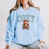 Simply Sage Market Women's Lightweight Garment Dyed Graphic Sweatshirt Cozy Bear - 2 of 4