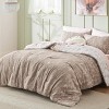 Bedsure | 2/3 Pcs Floral Printed Reversible Sage Green Comforter Set Queen Size Soft Designed Plants Pattern Bedding Set - 2 of 4
