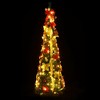vidaXL Artificial Christmas Tree Pop-up 150 LEDs Green 70.9 in. - 2 of 4
