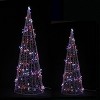 Holiday Multicolor LED Cone Trees – Set of 2 by Melrose - 2 of 4