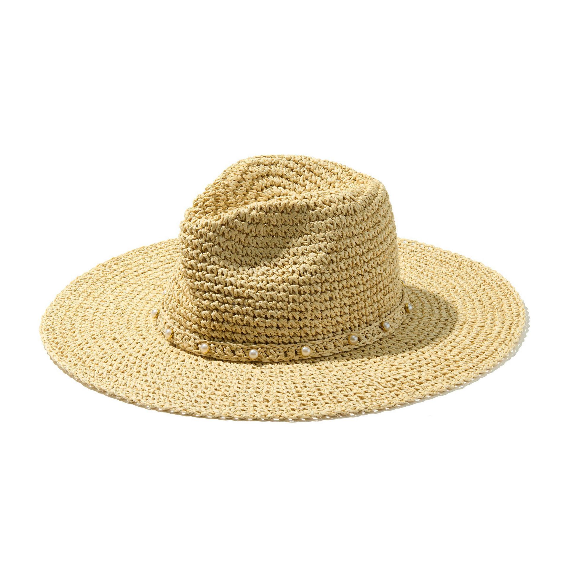 Kendra Scott Solana Pearl Band Hat - Natural