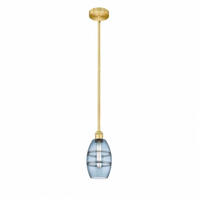 Vaz - 1 Light Stem Hung Mini Pendant In Industrial Style-7.63 Inches Tall and 5.88 Inches Wide