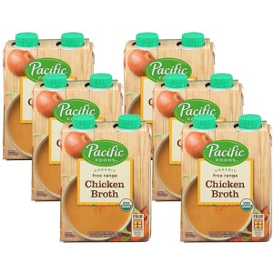 Pacific Foods Organic Free Range Chicken Broth - Case of 6/4 packs, 8 oz - 1 of 4