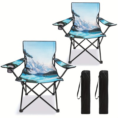 UBSSO Scenic Print Folding Camping Chair