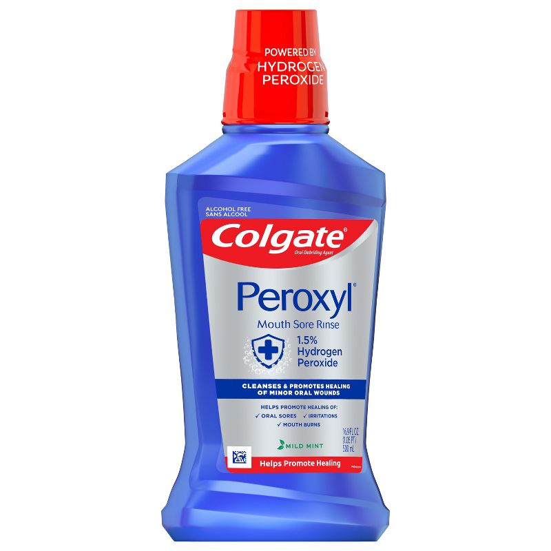 Colgate Peroxyl Mouth Sore Rinse Mild Mint - 16.9 fl oz, 4 of 7