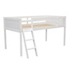 Okak 79.5IN Twin/Full Size Kids Loft Bed with Removeable Ladder, Bed Frames with Safety Guardrails, Loft Bed for Kids Room, Play Room - 4 of 4
