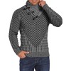COOFANDY Men's Knitted Turtleneck Sweater Long Sleeve Slim Fit Designer Shawl Collar Pullover - 4 of 4