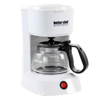 Commercial Chef Coffee Maker, Drip Coffee Maker with Pour Over Filter, 5 Cup Coffee Maker with 0.75L Water Tank, Brews in 6 Minutes